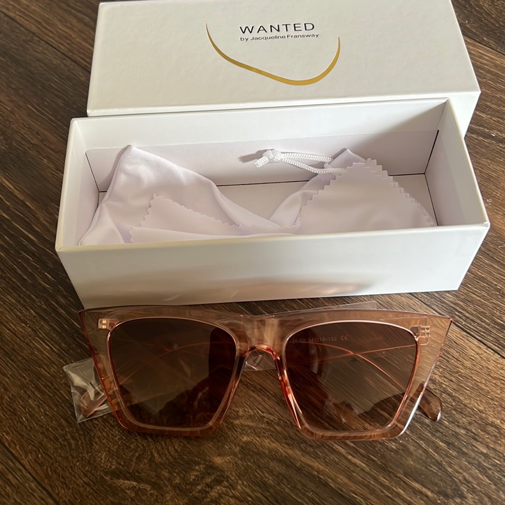 Oversized Cat Eye Sunglasses- Nude Peach